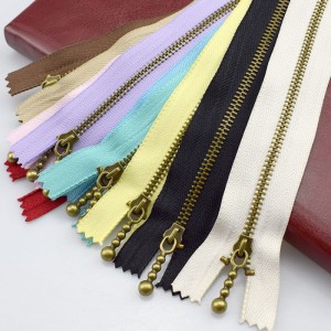البرونزية سستة 10 لون اليد DIY20cm سستة معدنية أدوات الخياطة خياط لحقيبة الملابس الملحقات 4