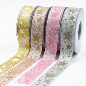 8 # مخصص الأزياء هدية الشريط مخطط المطبوعة grosgrain الشريط